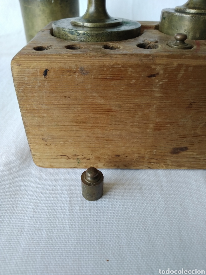Antig&uuml;edades: ANTIGUO JUEGO DE PESAS - Foto 8
