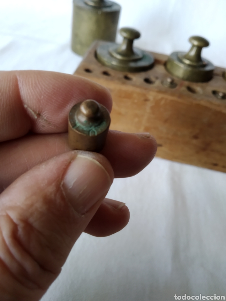 Antig&uuml;edades: ANTIGUO JUEGO DE PESAS - Foto 12
