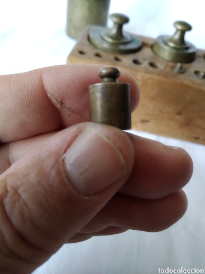 Antig&uuml;edades: ANTIGUO JUEGO DE PESAS - Foto 13