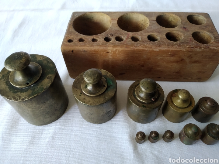 Antig&uuml;edades: ANTIGUO JUEGO DE PESAS - Foto 15