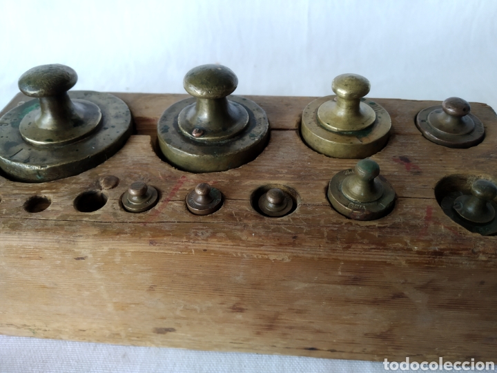 Antig&uuml;edades: ANTIGUO JUEGO DE PESAS - Foto 30