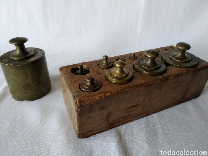 Antig&uuml;edades: ANTIGUO JUEGO DE PESAS - Foto 32