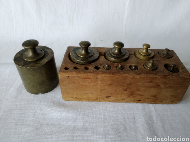 Antig&uuml;edades: ANTIGUO JUEGO DE PESAS - Foto 1