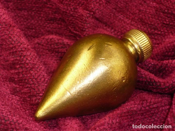 Antig&uuml;edades: Plomada Construcci&oacute;n Pera. Cabeza roscada. Bronce. Plumb bob Pear Construction. Threaded head. - Foto 1