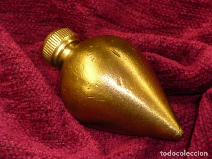 Antig&uuml;edades: Plomada Construcci&oacute;n Pera. Cabeza roscada. Bronce. Plumb bob Pear Construction. Threaded head. - Foto 2