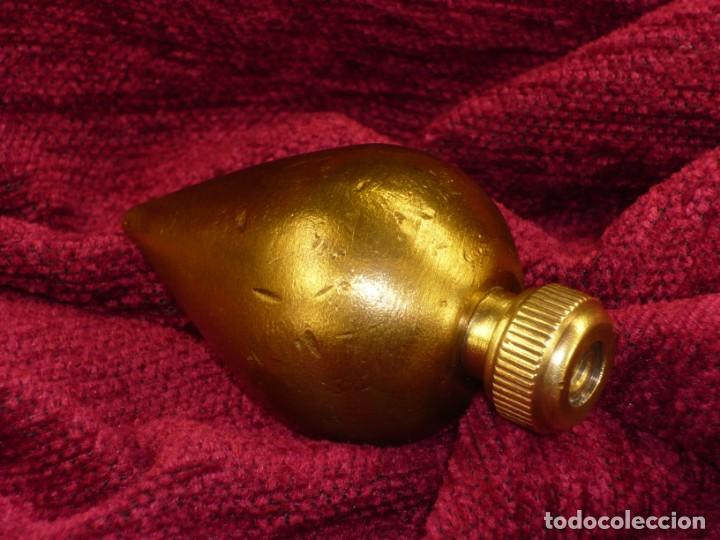 Antig&uuml;edades: Plomada Construcci&oacute;n Pera. Cabeza roscada. Bronce. Plumb bob Pear Construction. Threaded head. - Foto 4