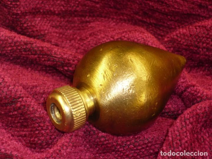 Antig&uuml;edades: Plomada Construcci&oacute;n Pera. Cabeza roscada. Bronce. Plumb bob Pear Construction. Threaded head. - Foto 5