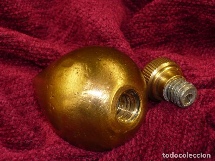 Antig&uuml;edades: Plomada Construcci&oacute;n Pera. Cabeza roscada. Bronce. Plumb bob Pear Construction. Threaded head. - Foto 6