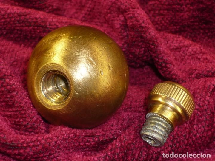 Antig&uuml;edades: Plomada Construcci&oacute;n Pera. Cabeza roscada. Bronce. Plumb bob Pear Construction. Threaded head. - Foto 7