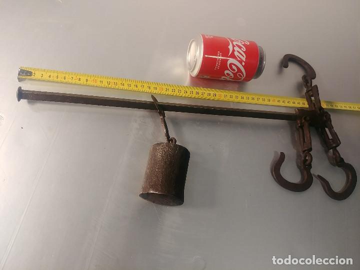 Antig&uuml;edades: Romana de pesaje alcance 54 kg - Foto 1