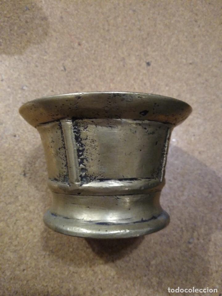 Antig&uuml;edades: ANTIGUO MORTERO ALMIREZ DE BRONCE DE &Eacute;POCA - Foto 1