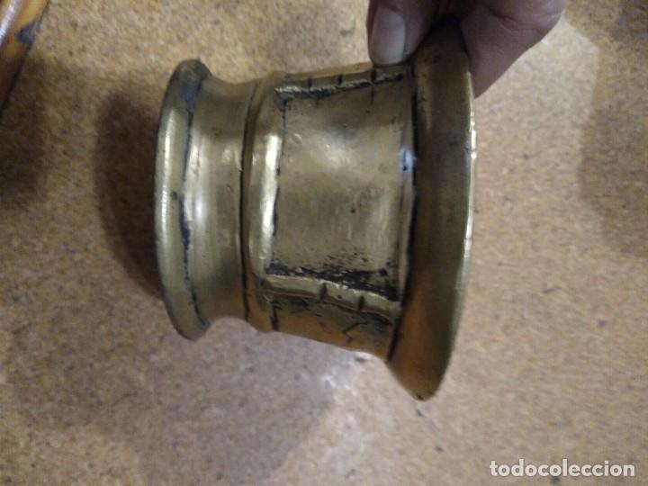 Antig&uuml;edades: ANTIGUO MORTERO ALMIREZ DE BRONCE DE &Eacute;POCA - Foto 2