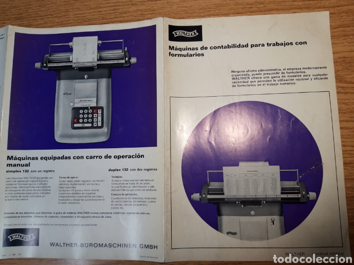 Antig&uuml;edades: Catalogo Maquinas de contabilidad WALTHER - Foto 2