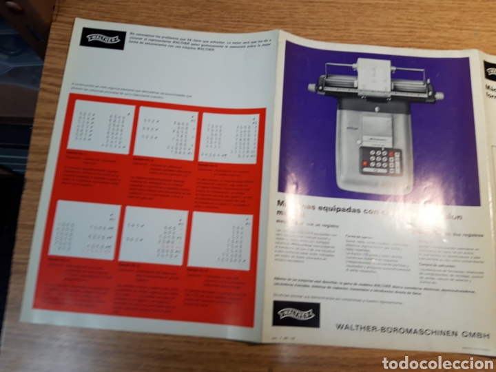 Antig&uuml;edades: Catalogo Maquinas de contabilidad WALTHER - Foto 3