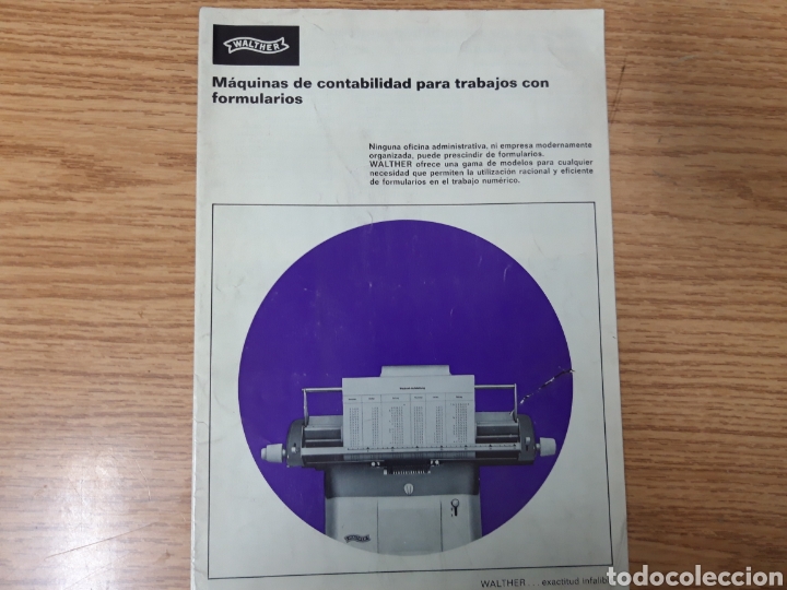 Antig&uuml;edades: Catalogo Maquinas de contabilidad WALTHER - Foto 6