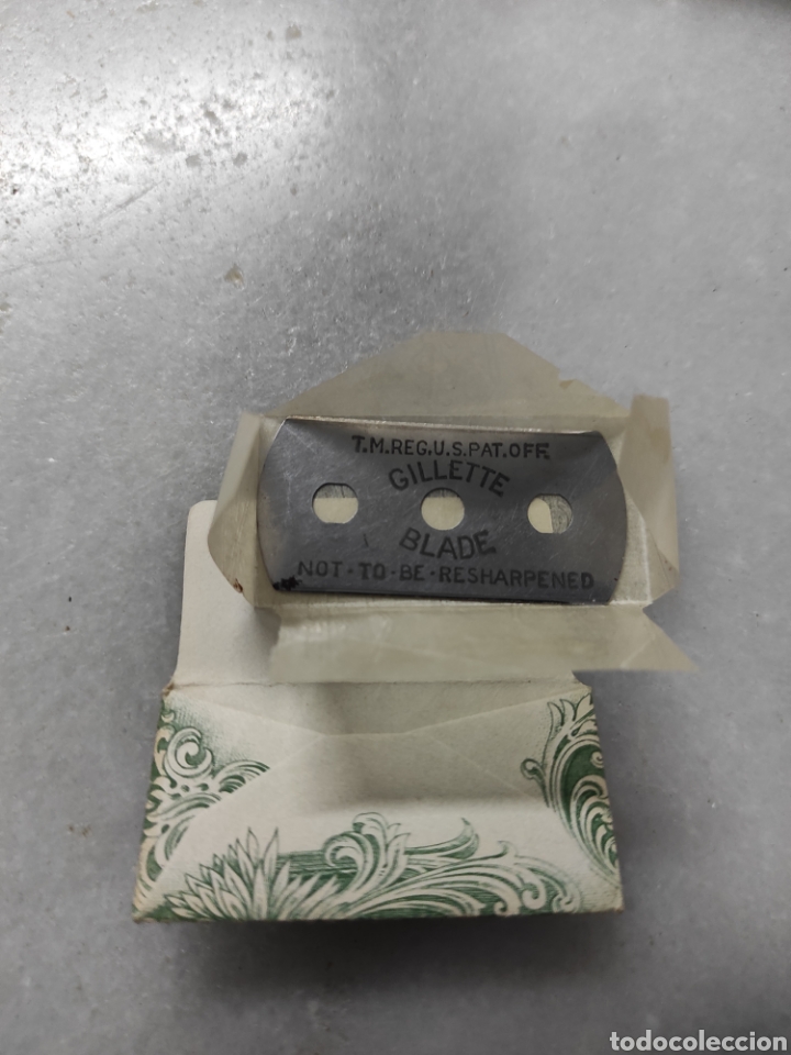 Antig&uuml;edades: Antigua cuchilla de afeitar Gillette Blade - Foto 2