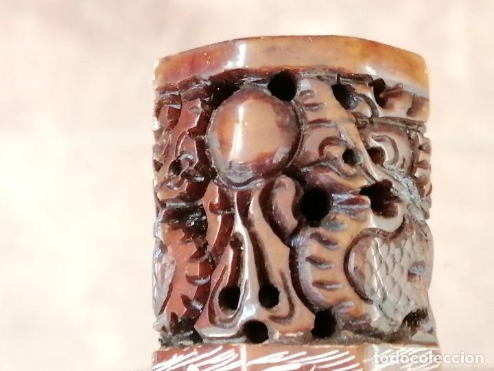 Antig&uuml;edades: ESTUCHE CON SELLO KOREANO Y RECIPIENTE CON LACRE ROJO - Foto 7