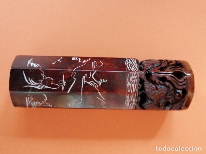 Antig&uuml;edades: ESTUCHE CON SELLO KOREANO Y RECIPIENTE CON LACRE ROJO - Foto 12