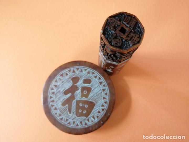 Antig&uuml;edades: ESTUCHE CON SELLO KOREANO Y RECIPIENTE CON LACRE ROJO - Foto 14