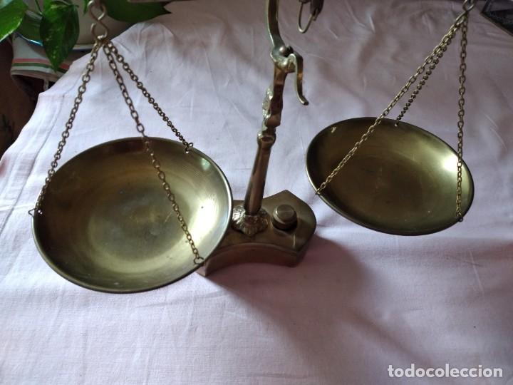 bonito juego de antiguas pesas en bronce para b - Acquista Bilance antiche  su todocoleccion