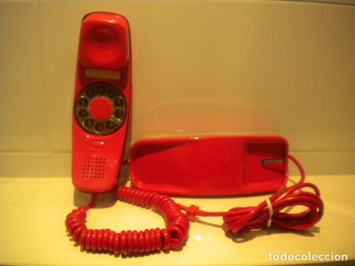Tel&eacute;fonos: Tel&eacute;fono modelo gondola rojo - Foto 2