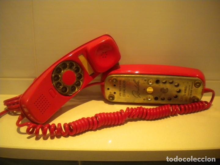 teléfono modelo gondola rojo - Compra venta en todocoleccion