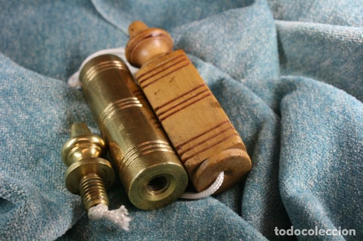 Antig&uuml;edades: Plomada completa bronce S.XX. Complete plumb bob bronze. - Foto 3