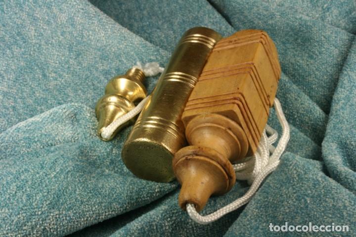 Antig&uuml;edades: Plomada completa bronce S.XX. Complete plumb bob bronze. - Foto 6