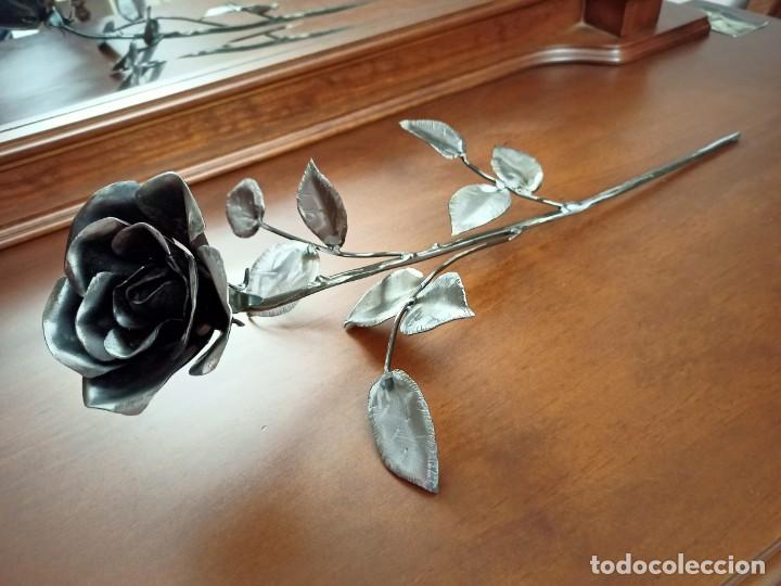 rosa eterna en forja artesanal, ideal para rega - Acheter Forges Anciennes  dans todocoleccion - 239677860