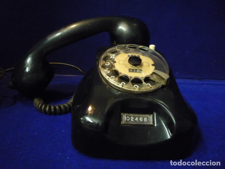 Tel&eacute;fonos: TELEFONO NEGRO BAQUELITA PARED - Foto 4