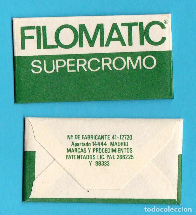 Antig&uuml;edades: HOJA DE AFEITAR. FILOMATIC. SUPERCROMO. ESPA&Ntilde;OLA. - Foto 1