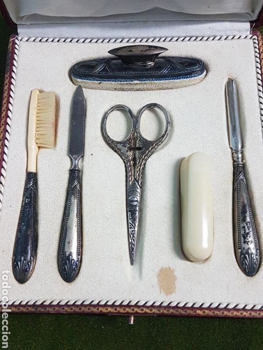 Antig&uuml;edades: ESTUCHE MANICURA DE PLATA - Foto 4