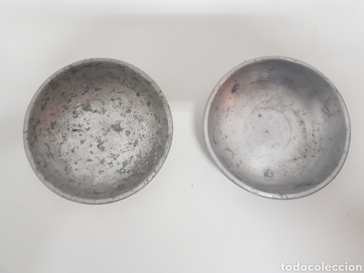 Antig&uuml;edades: Platos de aluminio para balanza peque&ntilde;a - Foto 2