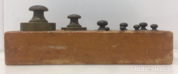 Antig&uuml;edades: ANTIGUO TACO DE PESAS EN BRONCE MACIZO - Foto 6