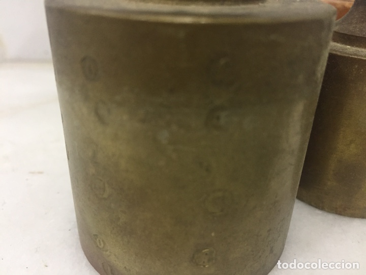 Antig&uuml;edades: ANTIGUO TACO DE PESAS EN BRONCE MACIZO - Foto 16