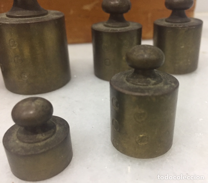 Antig&uuml;edades: ANTIGUO TACO DE PESAS EN BRONCE MACIZO - Foto 17
