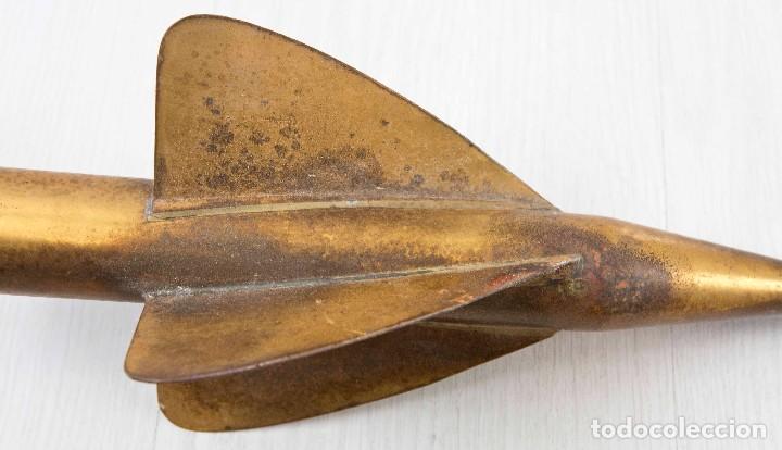 Antig&uuml;edades: Corredera o Querub&iacute;n rotador antiguo de bronce. - Foto 6