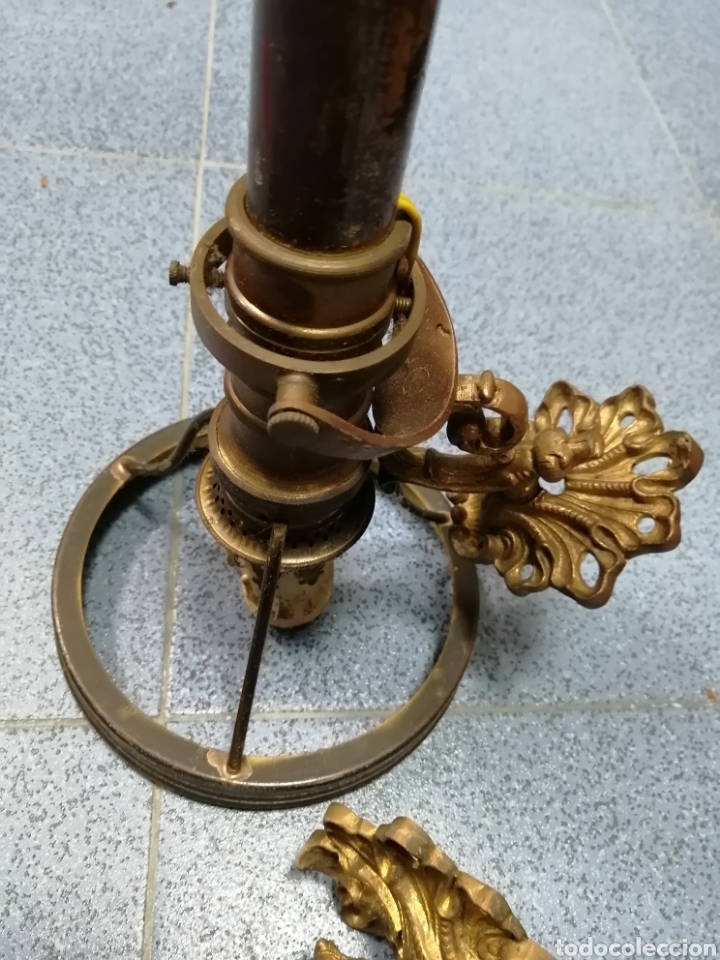 Antig&uuml;edades: Dos apliques bronce y lat&oacute;n - Foto 6