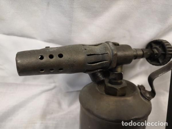Antig&uuml;edades: ANTIGUO SOPLETE DE METAL SUIZO - Foto 6