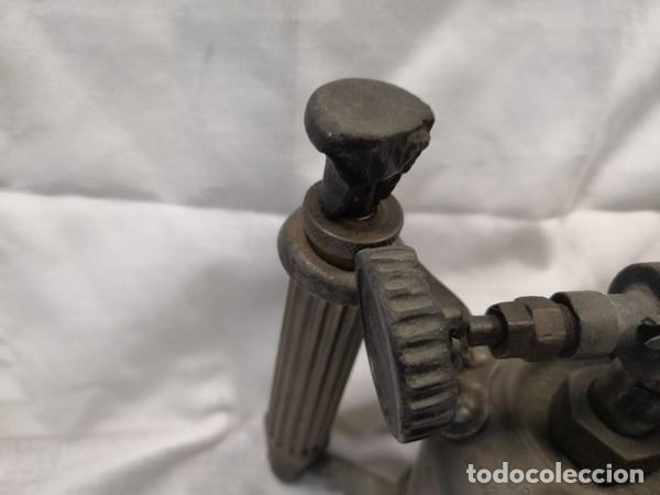 Antig&uuml;edades: ANTIGUO SOPLETE DE METAL SUIZO - Foto 7