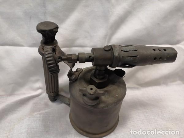 Antig&uuml;edades: ANTIGUO SOPLETE DE METAL SUIZO - Foto 8