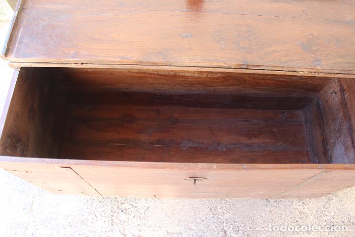 Antig&uuml;edades: caja baul cofre capitan de barco - Foto 2