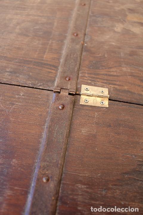 Antig&uuml;edades: caja baul cofre capitan de barco - Foto 15