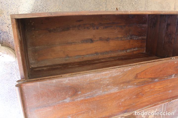 Antig&uuml;edades: caja baul cofre capitan de barco - Foto 23