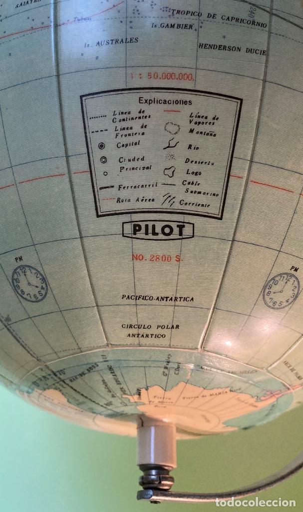 Antig&uuml;edades: GLOBO TERRAQUEO HINCHABLE DE LA MARCA PILOT. - Foto 2