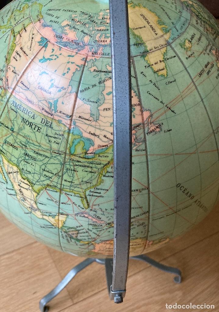 Antig&uuml;edades: GLOBO TERRAQUEO HINCHABLE DE LA MARCA PILOT. - Foto 5