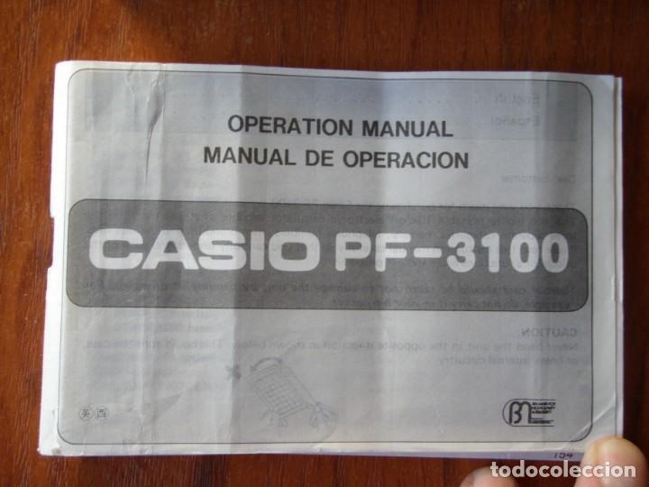 Antig&uuml;edades: CALCULADORA CASIO PF3100 PF 3100 CON CAJA E INSTRUCCIONES FUNCIONANDO - Foto 3