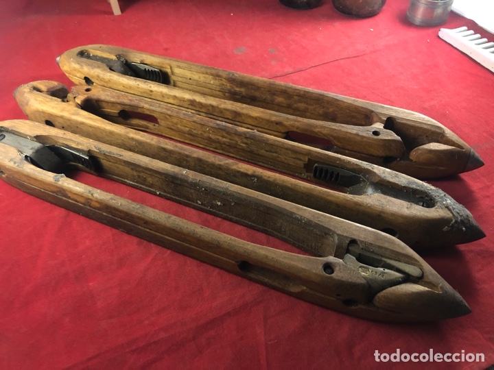 Antig&uuml;edades: 3 lanzaderas antiguas textil - Foto 2