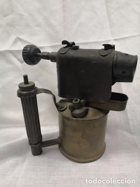 Antig&uuml;edades: ANTIGUO SOPLETE DE METAL DE LA MARCA SERROT - Foto 1