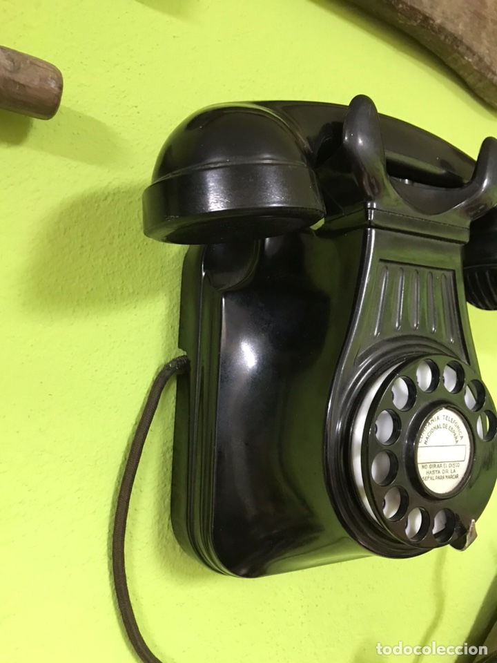 Tel&eacute;fonos: TEL&Eacute;FONO DE BAQUELITA DE PARED - Foto 3